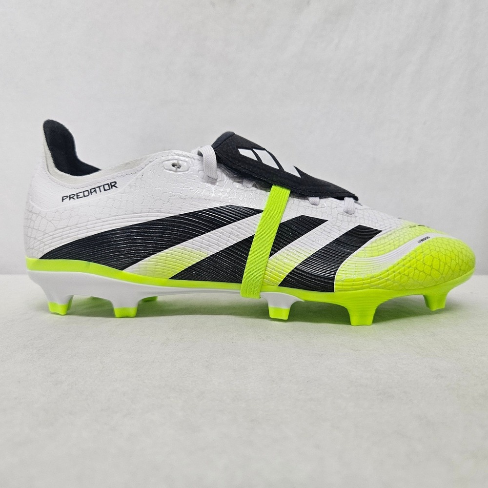 Adidas Predator League FT FG/MG Soccer Cleats JI1111 White Yellow Men Size 12 - Picture 10 of 10